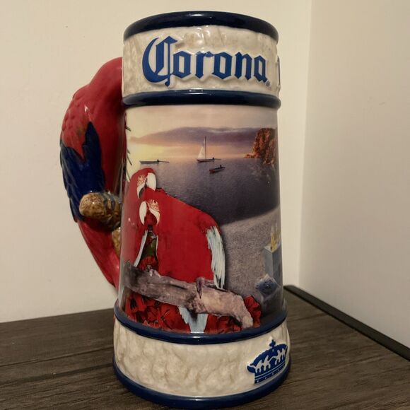 2003 Corona Extra "Parrotdise Too" Collectors Beer Stein Limited Edition BRAX - Picture 3 of 10